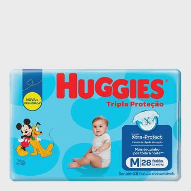 Imagem de Fralda huggies tripla prot jumbo M 28 un