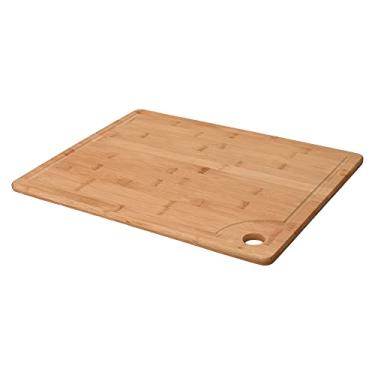 Imagem de Mimo Style Tábua de Corte, Servir, Tábua para Pendurar, Tábua Retangular, Tábua de Corte de Carne, Legumes, Pão e Queijo, Tábua para Cozinha e Churrasco, Bambu, Ecokitchen, Dimensão de 45 cm
