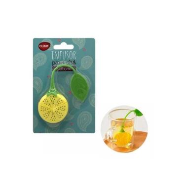 Imagem de Infusor De Chá Limão Filtro Coador Silicone