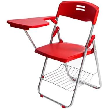 Imagem de Cadeira Dobrável De Plástico Cadeira De Treinamento Com Placa De Escrita Cadeira De Escritório Cadeira De Conferência Cadeira Traseira Cadeira De Instalação Livre Mesa E Cadeira Integrada Dobrável