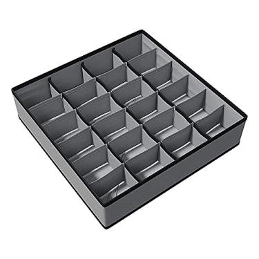 Imagem de ORGANIZADOR DOBRÁVEL 24 COMPARTIMENTOS PARA ROUPAS ÍNTIMAS MEIAS CUECAS CALCINHAS LINGERIE ARMÁRIOS GAVETAS