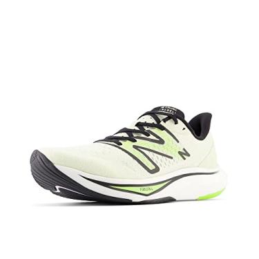 Imagem de New Balance FuelCell Rebel V3 Tênis de corrida masculino, manteiga de pistácio/trinta watts/preto, 48, Manteiga de pistácio/trinta watts/preto, 15