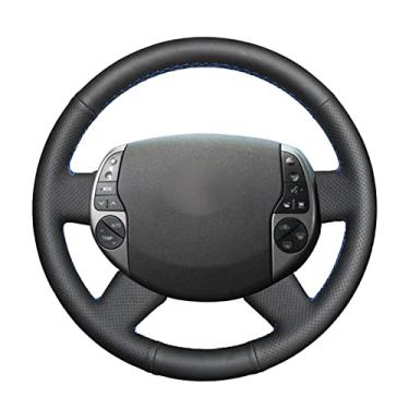 Imagem de Capa de volante de carro confortável antiderrapante costurada à mão preta, apto para Toyota Prius 20 XW20 2003 a 2009 Raum 2 2003 2004 a 2011