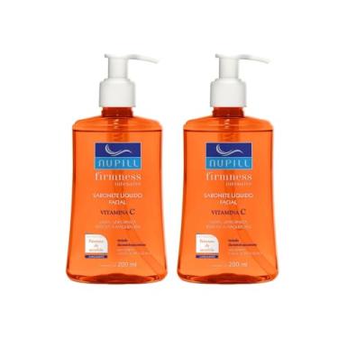 Imagem de Kit 2 Sabonetes Líq. Facial Vitamina C Nupill Firmness 200ml