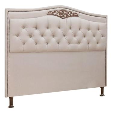 Imagem de Cabeceira Estofada Holanda 1,95 King Size Linho Star Confort
