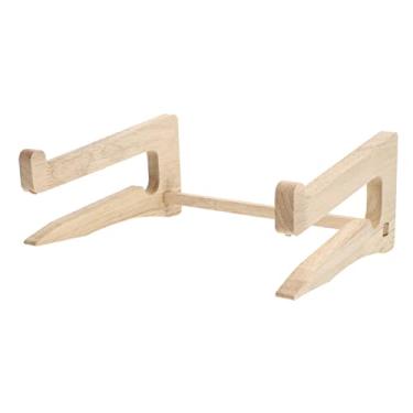 Imagem de LALAFINA 3Pcs Suporte Para Laptop Suporte De Madeira Para Laptop Suporte De Mesa Para L...