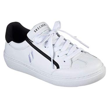 Imagem de Tênis feminino Skechers Street Goldie Soft Line, White/Black, 8