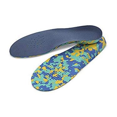 Imagem de Palmilha ortopédica infantil com enchimento para crianças e pés planos que precisam de apoio para o arco para os pés, Azul, L(us12-1)(EU32-34)