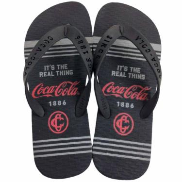 Imagem de Chinelo de Dedo Masculino Casual Dia a Dia Borracha Coca Cola Chauvin Cc4165