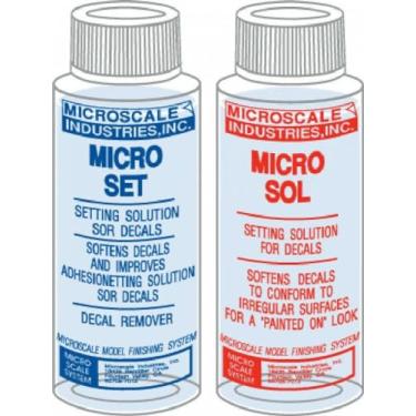 Imagem de Decal Setting Solution-Micro Scale Micro Sol 102 + Micro Set 101 Package Decal
