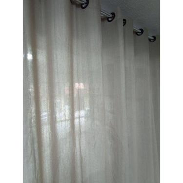 Imagem de Cortina Para Sala Quarto Tulipa Areia Molhada 2,60 X 2,30 M Com Ilhós - Becadecor