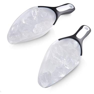 Imagem de Rockland Guard Grandes colheres para latas, cubos de gelo, farinha, alimentos secos, doces, milho pop, grãos de café e alimentos para animais de estimação (pacote com 2)