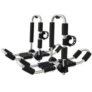 Imagem de Bonsing Rack de teto para caiaque, suportes de caiaque dobráveis e universais para suporte de teto e caiaque para carros SUV