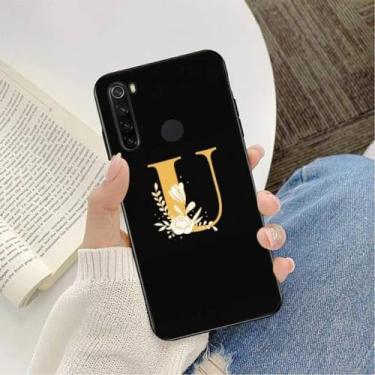 Imagem de Capa de telefone com letra inicial para redmi k20 note 5 7 7a 6 8 pro note 8t 9 para xiaomi mi 8 9 se, a5, para note 6pro