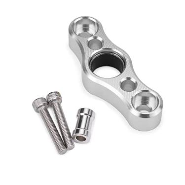 Imagem de Acessórios para motocicleta Placa de suporte de turno estabilizador de engrenagem de câmbio de alumínio compatível com Kawasaki ZX25R ZX-25R ZX 25R 2021 2022 (prata)