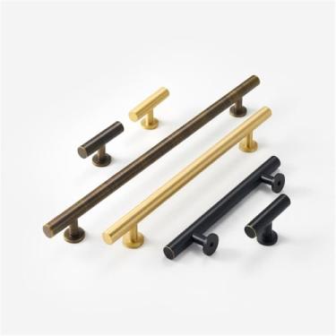 Imagem de Puxadores de móveis de bronze puxa guarda-roupa armário gaveta caixa de sapato botões de barra de vinho, sb, 2xl