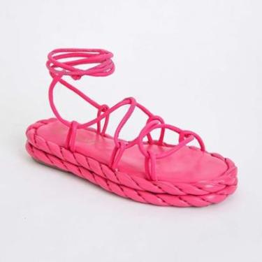 Imagem de Sandália Rasteira Di Trevi Flat Amarração Feminina-Feminino