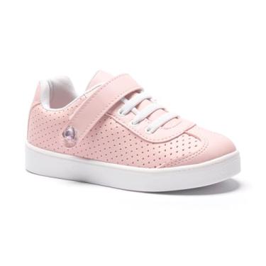 Imagem de Tênis Infantil Feminino Escolar Moda Casual Oferta Tininha (Rosa, BR, Criança de 4 a 8 anos, Numérico, 32)