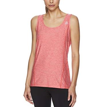 Imagem de Reebok Camiseta regata feminina Dynamic Fitted Performance Racerback Hibisco Heather GG