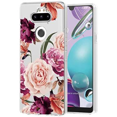 Imagem de sidande Capa para LG Aristo 5 Plus/para LG K31/para LG Aristo 5/Risio 4/Phoenix 5/Fortune 3 Capa para meninas e mulheres, capa protetora de telefone fina de TPU macio à prova de choque para LG Aristo