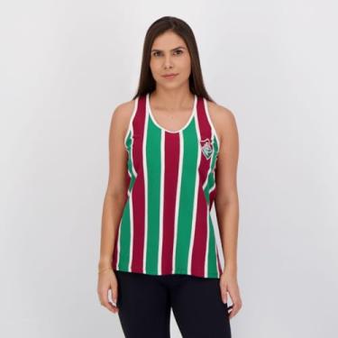 Imagem de Regata Fluminense Bit Feminina Braziline - Verde/Grená