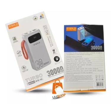 Imagem de Carregador Turbo Portátil Power Bank 30.000mah Carga Rápida - A'gold ,
