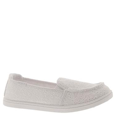 Imagem de Roxy Minnow Tênis feminino sem cadarço, Branco/Branco, 38
