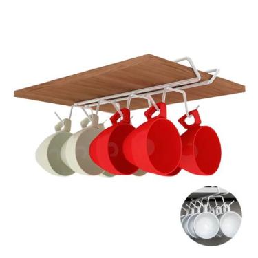 Imagem de Organizador Suspenso Armário Porta Xicaras Cozinha Suporte - DiCarlo, 