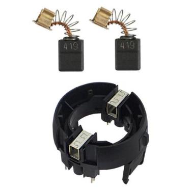 Imagem de Porta Escova e Escovas P/ Furadeira Makita HP2070