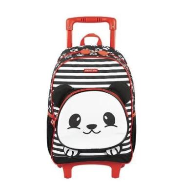 Imagem de Mochila de Rodinhas Sestini Média Kids X Panda 4 Colorida-Feminino