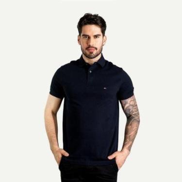 Imagem de Camisa Polo 1985 Regular Fit Tommy Hilfiger Azul Marinho-Masculino