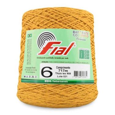 Imagem de Barbante Colorido Fial Nº6 717m, 16 Mostarda