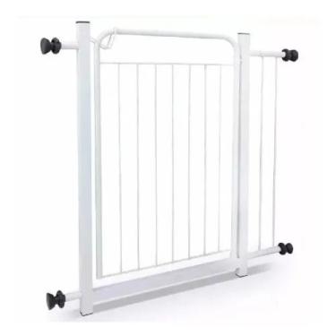 Imagem de Grade De Proteção para Pet Cães Para Portas Portão 74a84cm Extensor de