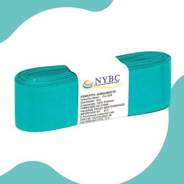 Imagem de Fita Para Laço De Gorgurão Verde Médio - 22mm C/10 Metros - Nybc