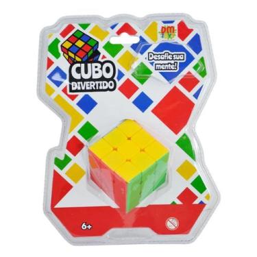 Imagem de Cubo Mágico 3x3x3 Profissional Clássico Colorido DmToys 6401 - DM Toys