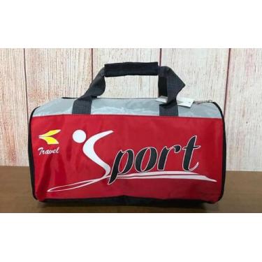Imagem de Mala Bolsa Academia Fitness Futebol Sport Poliéster Vermelha - Prado