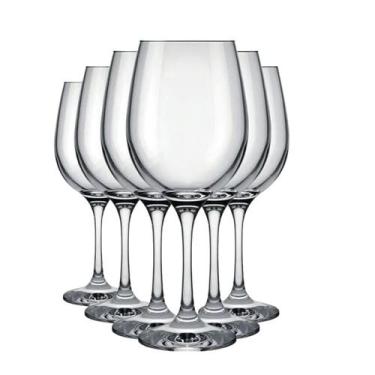 Imagem de Jogo 6 Taças vinho agua Barone Degustação 600ml Translucida nadir