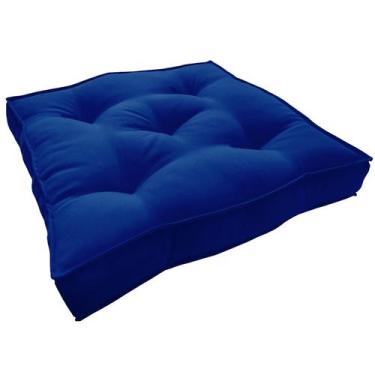 Imagem de Almofada Futton Turco 42x42cm - Azul Royal - FASTLAR