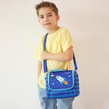 Imagem de Lancheira Necessaire Bolsa Térmica Lanches Infantil Criança Menino Men
