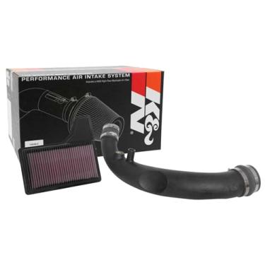Imagem de K&N Kit de admissão de ar frio: Alto desempenho, garantia de aumentar a potência: Serve para Ford Mustang 2018-2019, 57-2606