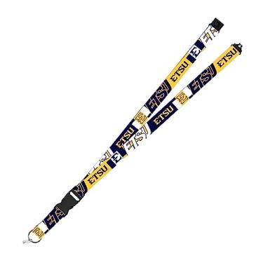 Imagem de Rico Industries NCAA East Tennessee State Buccaneers 48 cm x 2,5 cm Cordão de segurança premium unissex para adultos - Flash