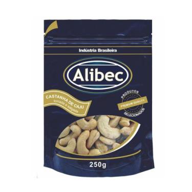 Imagem de Castanha de Caju Torrada e Salgada Alibec - 250g