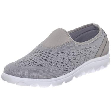 Imagem de Propét Sapato Oxford feminino Travelactive Slip-On, Prata, 34