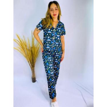 Imagem de Pijama Feminino Americano Longo Divertida Mente - Isysser, GG, Stitch 