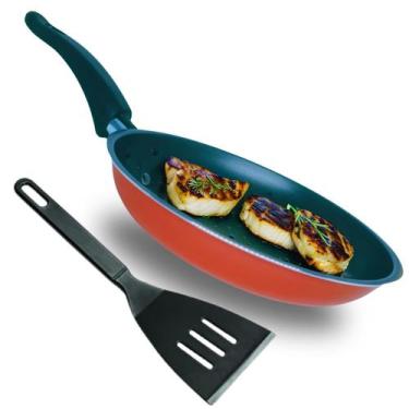 Imagem de Conjunto Frigideira Francesa Antiaderente Teflon 24 cm e Espátula Pret