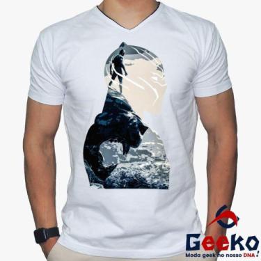 Imagem de Camiseta Pantera Negra 100% Algodão Wakanda Forever Black Panther Geek