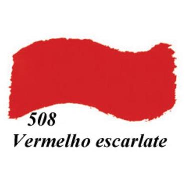 Imagem de Tinta Acrílica Brilhante Acrilex 37ml, 508 - VERMELHO ESCARLATE