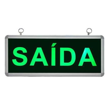 Imagem de Placa de Sinalização para Saída de LED UN-15 110V - UNIK Iluminação