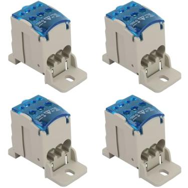 Imagem de 4pcs Caixa de Distribuição do Bloco Terminal, Tampa Transparente Caixa de Junção de Energia Universal para Armários de Distribuição de Energia