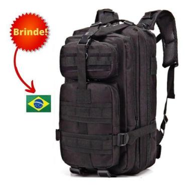 Imagem de Mochila Tática Militar Impermeável Reforçada 40 Litros - GN, Preto